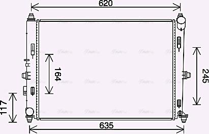 Ava Quality Cooling MZ2288 - Radiators, Motora dzesēšanas sistēma autodraugiem.lv