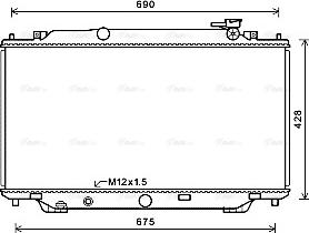 Ava Quality Cooling MZ2282 - Radiators, Motora dzesēšanas sistēma autodraugiem.lv