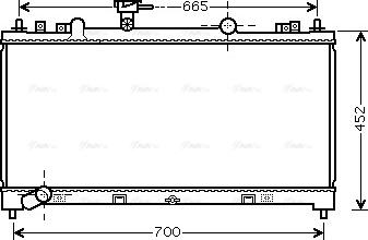 Ava Quality Cooling MZ2226 - Radiators, Motora dzesēšanas sistēma autodraugiem.lv