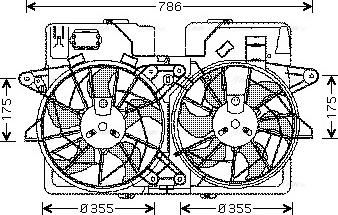 Ava Quality Cooling MZ7532 - Ventilators, Motora dzesēšanas sistēma autodraugiem.lv