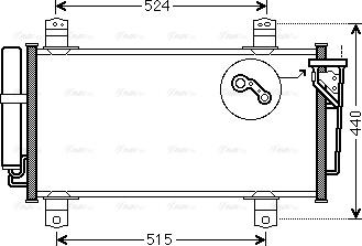 Ava Quality Cooling MZA5231D - Kondensators, Gaisa kond. sistēma autodraugiem.lv