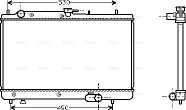 Ava Quality Cooling MZA2066 - Radiators, Motora dzesēšanas sistēma autodraugiem.lv