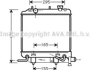 Ava Quality Cooling MZA2166 - Radiators, Motora dzesēšanas sistēma autodraugiem.lv