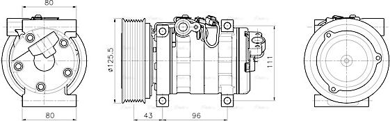 Ava Quality Cooling MZAK302 - Kompresors, Gaisa kond. sistēma autodraugiem.lv
