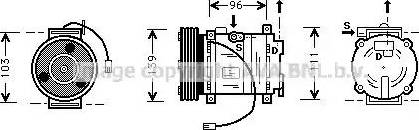 Ava Quality Cooling MZ K007 - Kompresors, Gaisa kond. sistēma autodraugiem.lv