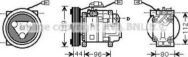 Ava Quality Cooling MZ K198 - Kompresors, Gaisa kond. sistēma autodraugiem.lv