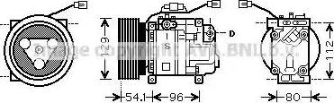 Ava Quality Cooling MZ K233 - Kompresors, Gaisa kond. sistēma autodraugiem.lv