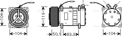 Ava Quality Cooling NHAK001 - Kompresors, Gaisa kond. sistēma autodraugiem.lv