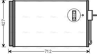 Ava Quality Cooling OL5611D - Kondensators, Gaisa kond. sistēma autodraugiem.lv