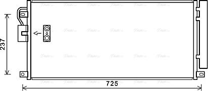 Ava Quality Cooling OL5638D - Kondensators, Gaisa kond. sistēma autodraugiem.lv
