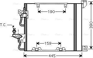 Ava Quality Cooling OL5368D - Kondensators, Gaisa kond. sistēma autodraugiem.lv