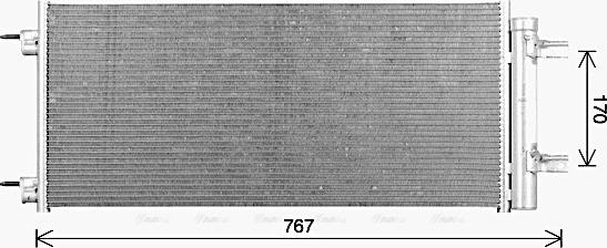 Ava Quality Cooling OL5724D - Kondensators, Gaisa kond. sistēma autodraugiem.lv