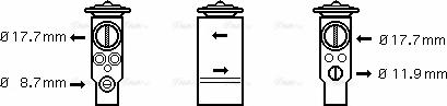 Ava Quality Cooling OL 1411 - Izplešanās vārsts, Gaisa kond. sistēma autodraugiem.lv