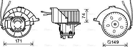 Ava Quality Cooling OL8628 - Salona ventilators autodraugiem.lv