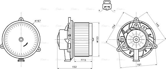 Ava Quality Cooling OL8752 - Salona ventilators autodraugiem.lv