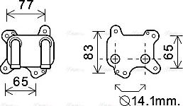Ava Quality Cooling OL3581 - Eļļas radiators, Motoreļļa autodraugiem.lv