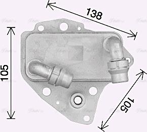 Ava Quality Cooling OL3705 - Eļļas radiators, Motoreļļa autodraugiem.lv