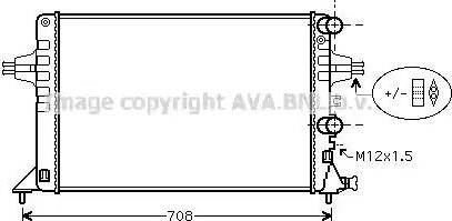 Ava Quality Cooling OL 2444 - Radiators, Motora dzesēšanas sistēma autodraugiem.lv