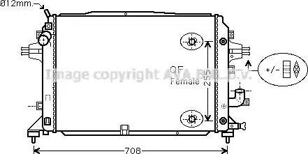 Ava Quality Cooling OL 2460 - Radiators, Motora dzesēšanas sistēma autodraugiem.lv