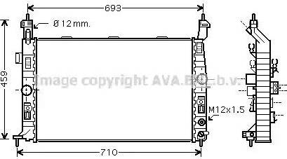 Ava Quality Cooling OL 2431 - Radiators, Motora dzesēšanas sistēma autodraugiem.lv