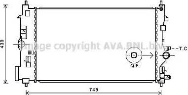 Ava Quality Cooling OL2591 - Radiators, Motora dzesēšanas sistēma autodraugiem.lv