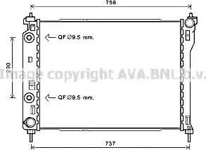 Ava Quality Cooling OL2626 - Radiators, Motora dzesēšanas sistēma autodraugiem.lv