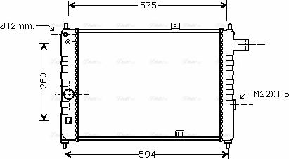 Ava Quality Cooling OL 2055 - Radiators, Motora dzesēšanas sistēma autodraugiem.lv