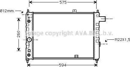 Ava Quality Cooling OL 2051 - Radiators, Motora dzesēšanas sistēma autodraugiem.lv