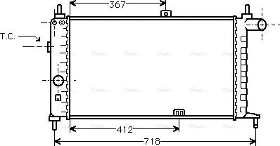 Ava Quality Cooling OL 2064 - Radiators, Motora dzesēšanas sistēma autodraugiem.lv