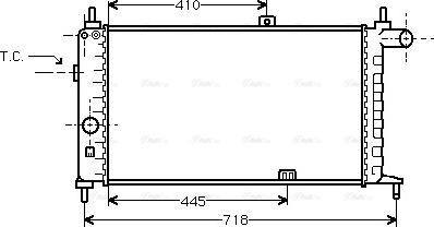 Ava Quality Cooling OL 2066 - Radiators, Motora dzesēšanas sistēma autodraugiem.lv