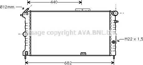 Ava Quality Cooling OL2190 - Radiators, Motora dzesēšanas sistēma autodraugiem.lv