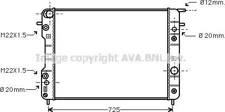 Ava Quality Cooling OL 2193 - Radiators, Motora dzesēšanas sistēma autodraugiem.lv