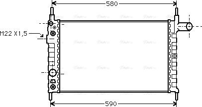 Ava Quality Cooling OL 2163 - Radiators, Motora dzesēšanas sistēma autodraugiem.lv