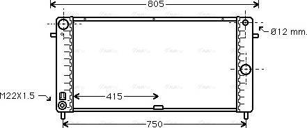 Ava Quality Cooling OL 2106 - Radiators, Motora dzesēšanas sistēma autodraugiem.lv