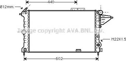 Ava Quality Cooling OL 2119 - Radiators, Motora dzesēšanas sistēma autodraugiem.lv