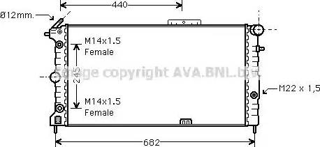 Ava Quality Cooling OL 2136 - Radiators, Motora dzesēšanas sistēma autodraugiem.lv