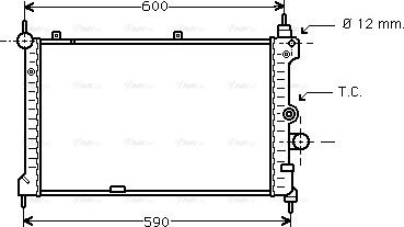 Ava Quality Cooling OL 2127 - Radiators, Motora dzesēšanas sistēma autodraugiem.lv