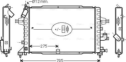 Ava Quality Cooling OLA2364 - Radiators, Motora dzesēšanas sistēma autodraugiem.lv