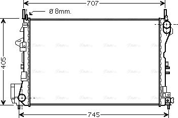 Ava Quality Cooling OL 2338 - Radiators, Motora dzesēšanas sistēma autodraugiem.lv