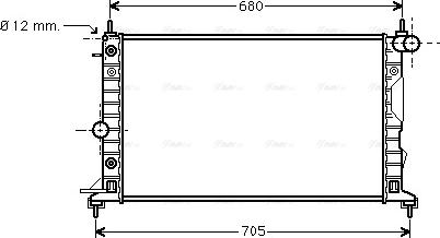 Ava Quality Cooling OL 2324 - Radiators, Motora dzesēšanas sistēma autodraugiem.lv