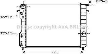 Ava Quality Cooling OL 2248 - Radiators, Motora dzesēšanas sistēma autodraugiem.lv