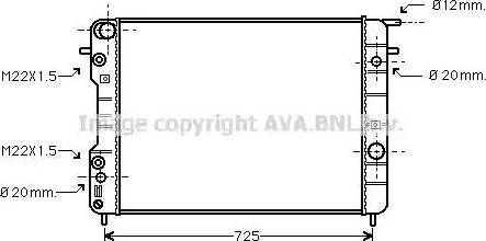 Ava Quality Cooling OL 2247 - Radiators, Motora dzesēšanas sistēma autodraugiem.lv