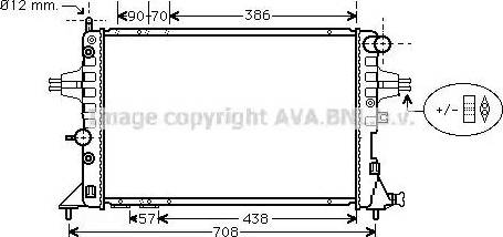 Ava Quality Cooling OL 2253 - Radiators, Motora dzesēšanas sistēma autodraugiem.lv