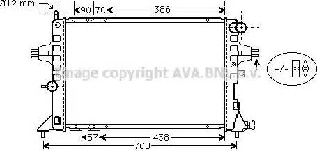 Ava Quality Cooling OL 2252 - Radiators, Motora dzesēšanas sistēma autodraugiem.lv