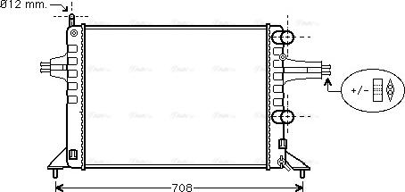 Ava Quality Cooling OL 2257 - Radiators, Motora dzesēšanas sistēma autodraugiem.lv