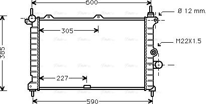 Ava Quality Cooling OL 2266 - Radiators, Motora dzesēšanas sistēma autodraugiem.lv