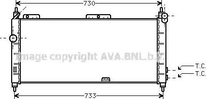 Ava Quality Cooling OL 2203 - Radiators, Motora dzesēšanas sistēma autodraugiem.lv