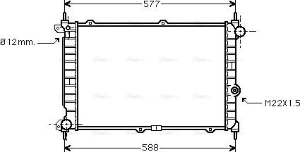 Ava Quality Cooling OL 2207 - Radiators, Motora dzesēšanas sistēma autodraugiem.lv