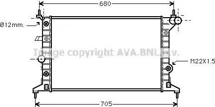 Ava Quality Cooling OL 2219 - Radiators, Motora dzesēšanas sistēma autodraugiem.lv