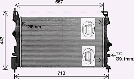 Ava Quality Cooling OL2700 - Radiators, Motora dzesēšanas sistēma autodraugiem.lv